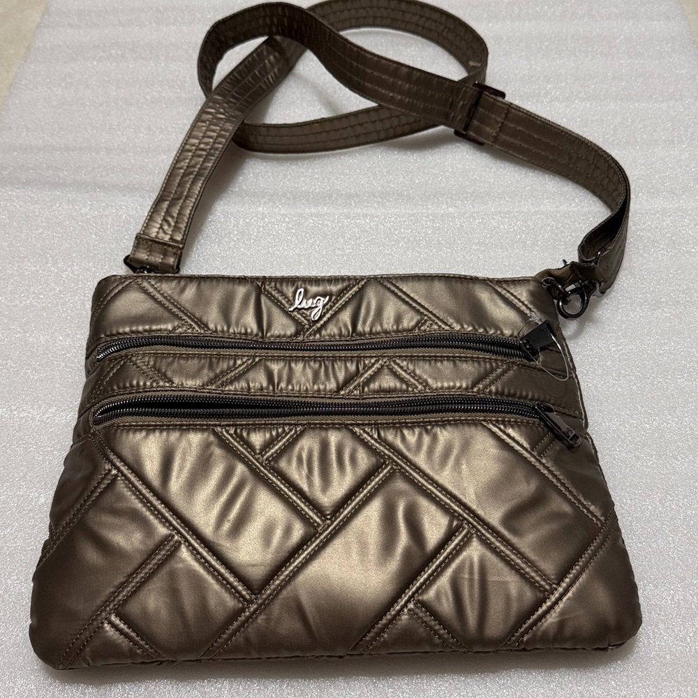 Lug Dazzle SE Crossbody Purse Bag Metallic Walnut New Without Tag